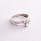 Cеребряное кольцо с фианитами 319 от ювелирного магазина Оникс - 2