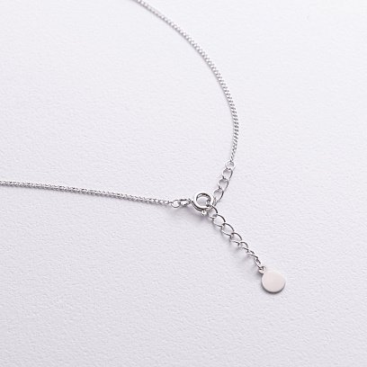 Серебряное колье "Сердечко" 181329 №5