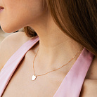 Колье "Монетка" в красном золоте (возможна гравировка) кол02611 от ювелирного магазина Оникс - 6