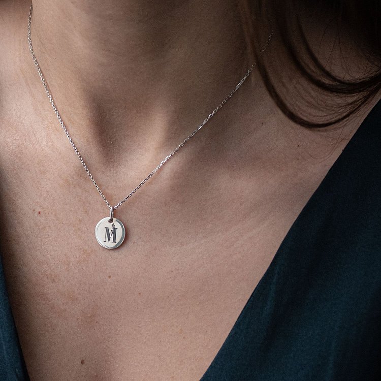 Серебряный кулон "Буква" 132724бук от ювелирного магазина Оникс - 5