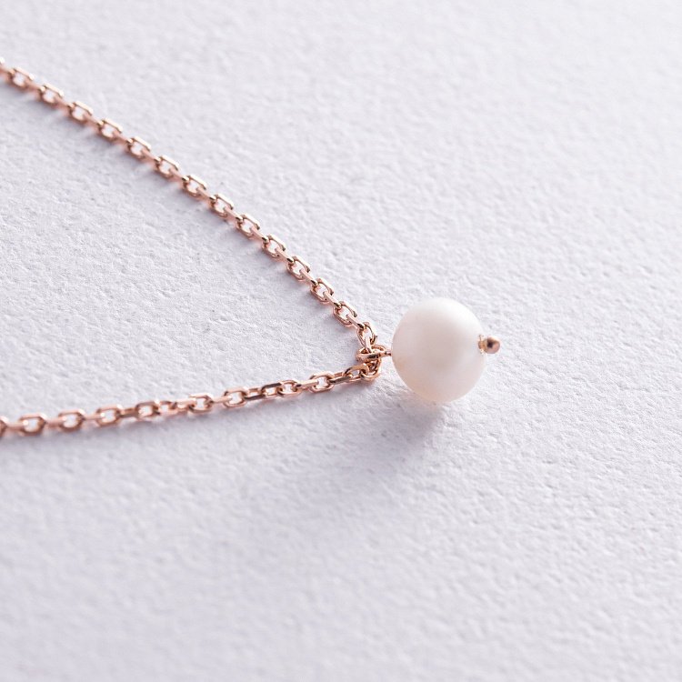 Браслет с жемчужиной (красное золото) б05264 от ювелирного магазина Оникс - 2