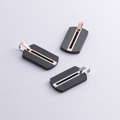 Жетон із жовтого золота (цирконій, фіаніти 603-00002/2 №3