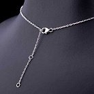 Серебряное колье с фианитами 18379 от ювелирного магазина Оникс - 2