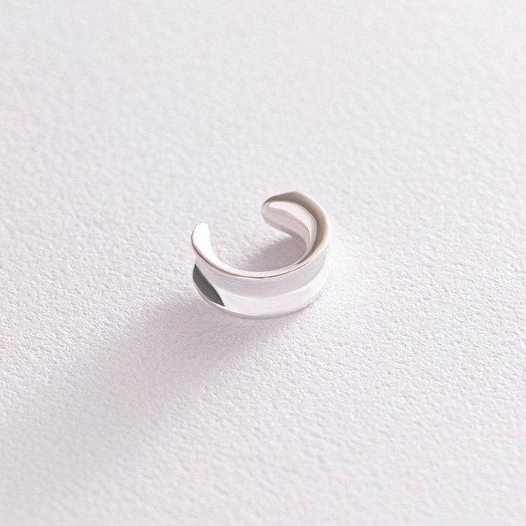 Серебряная серьга - каффа "Lorette" 122871 от ювелирного магазина Оникс - 6