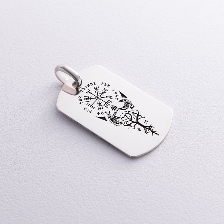 Срібний жетон "Вегвізир" (великий) 133350-7 від ювелірного магазину Онікс - 4