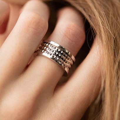 Каблучка "Gina" у білому золоті к07412 №2