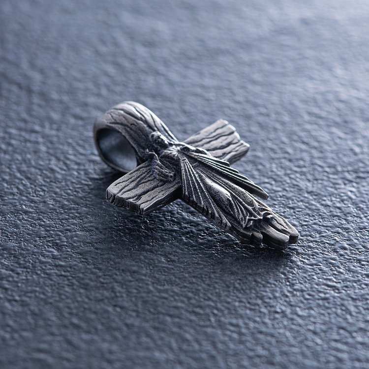 Срібний хрест "Господь Вседержитель" 7094 від ювелірного магазину Онікс - 1