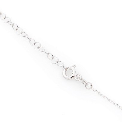 Серебряное колье с разноцветными фианитами 18657 №3