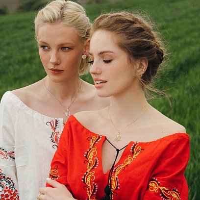 Золотой кулон "Герб Украины - Тризуб" п03686 №5