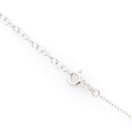 Серебряное колье с разноцветными фианитами 18657 №3
