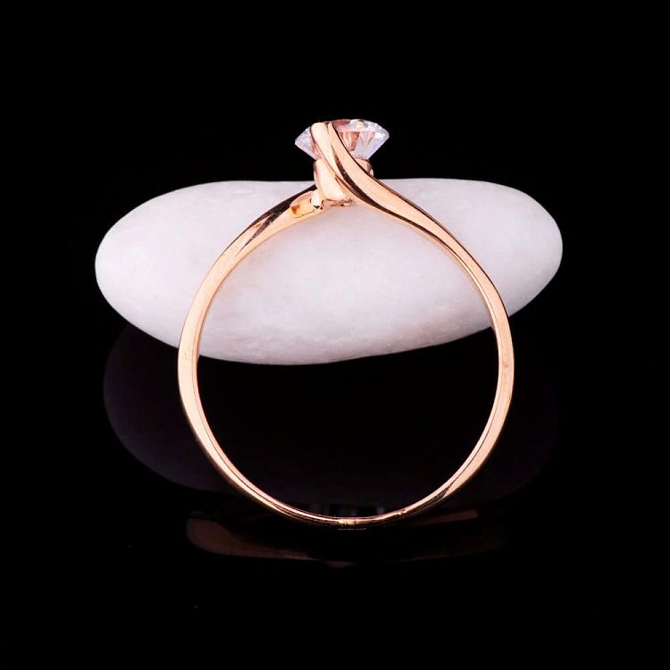 Каблучка з фіанітами к01900 від ювелірного магазину Онікс - 6