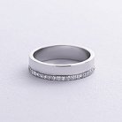 Обручка з доріжкою діамантів (біле золото) 236611121 от ювелирного магазина Оникс - 2