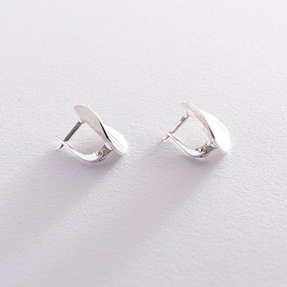 Серебряные серьги "Совершенство" 122992 №4