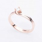 Эксклюзивное золотое кольцо с бриллиантом кб03050 от ювелирного магазина Оникс