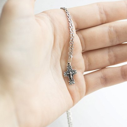 Срібний хрестик 131349