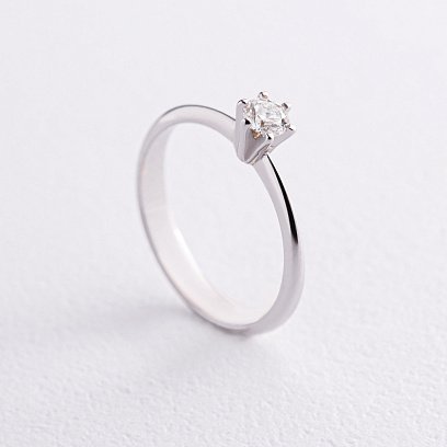 Помолвочное золотое кольцо с бриллиантом 25121121