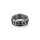 Серебряное кольцо "С принтом шин" 112688 от ювелирного магазина Оникс - 5