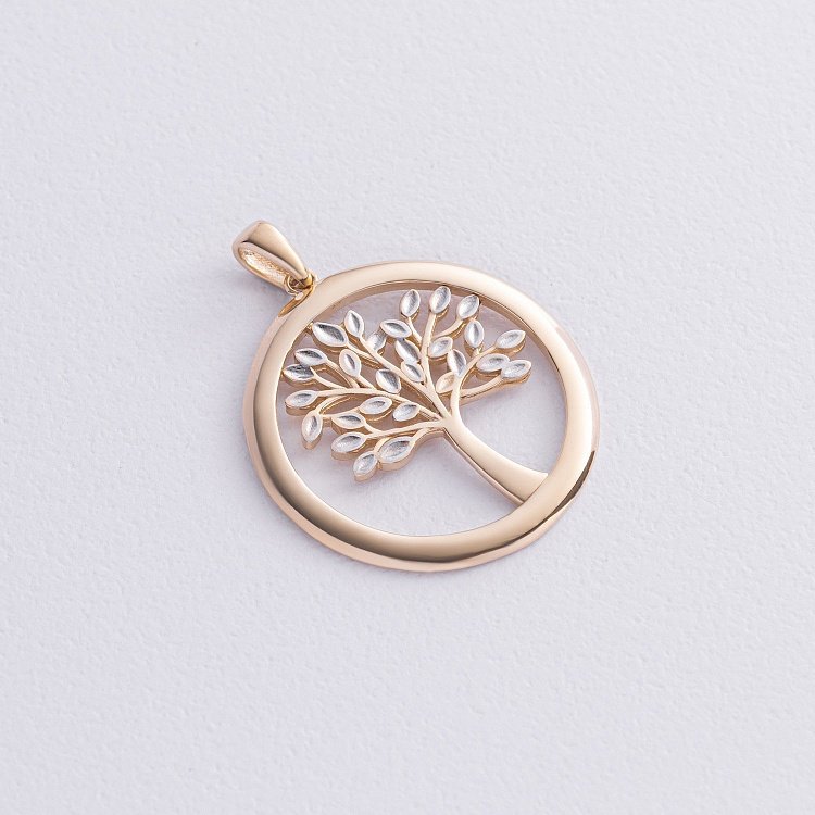 Підвіска "Дерево життя" у жовтому золоті п03973 від ювелірного магазину Онікс