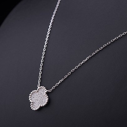 Серебряное колье с фианитами 18210 №3