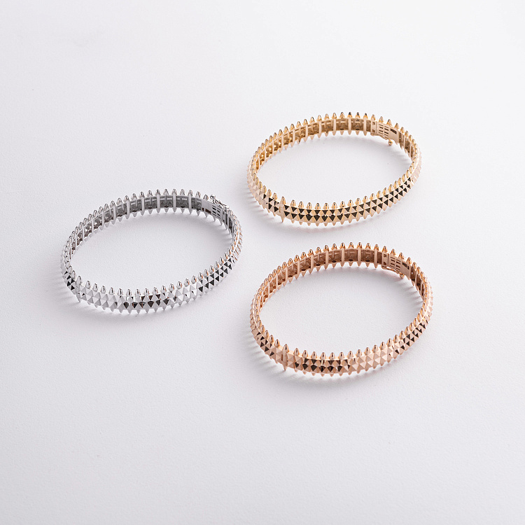 Жорсткий браслет "Pauline" у білому золоті б05648 - 8 Жорсткий браслет "Pauline" у білому золоті б05648 від ювелірного магазину Онікс - 8