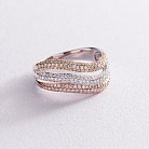 Золота каблучка з діамантами CR1492gm от ювелирного магазина Оникс