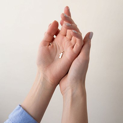 Кулон "Ангел" в красном золоте п03572 №2