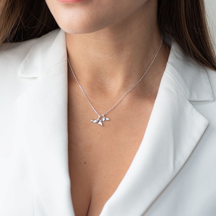 Срібне кольє "Хвіст кита" 181057 від ювелірного магазину Онікс - 3