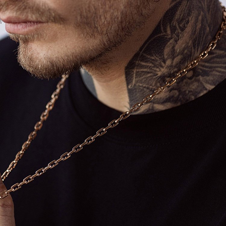 Чоловічий золотий ланцюжок ц00517 від ювелірного магазину Онікс - 3