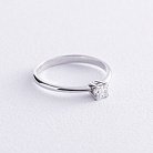 Помолвочное золотое кольцо с бриллиантом 225811121 от ювелирного магазина Оникс - 3