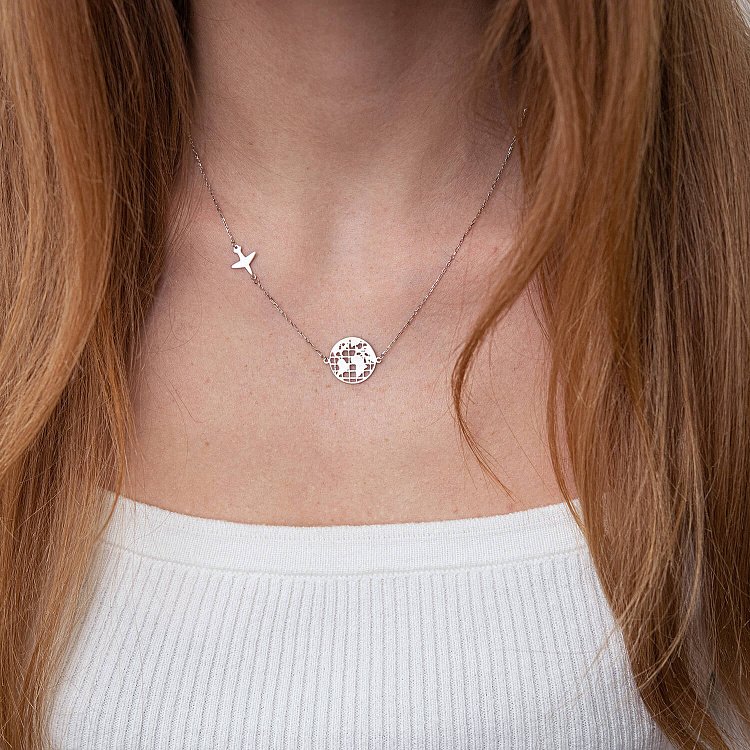 Колье "Кругосветное путешествие" в серебре 181194 от ювелирного магазина Оникс - 3