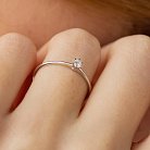 Помолвочное кольцо с бриллиантом (белое золото) 229291121 от ювелирного магазина Оникс - 1