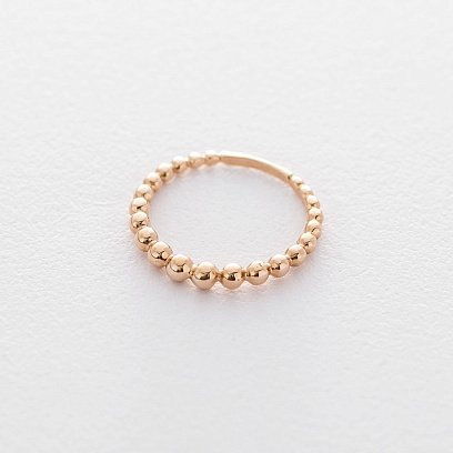 Золотое кольцо с шариками к05897 №3