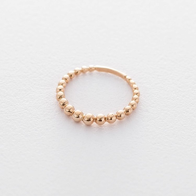 Золотое кольцо с шариками к05897 от ювелирного магазина Оникс - 2