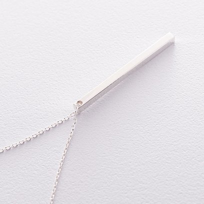 Серебряное колье "Минимализм" 181109 №2