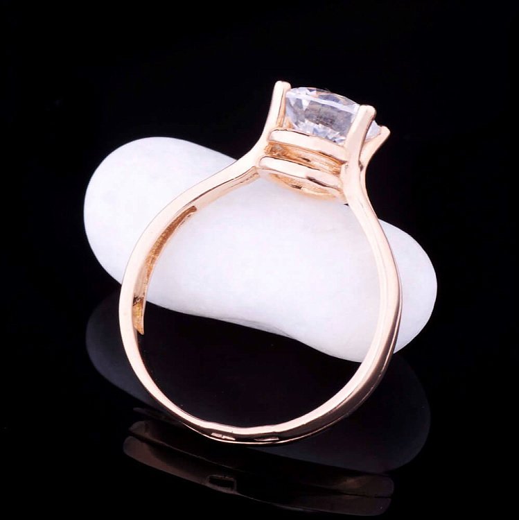 Кольцо (фианит) к01895 от ювелирного магазина Оникс - 3