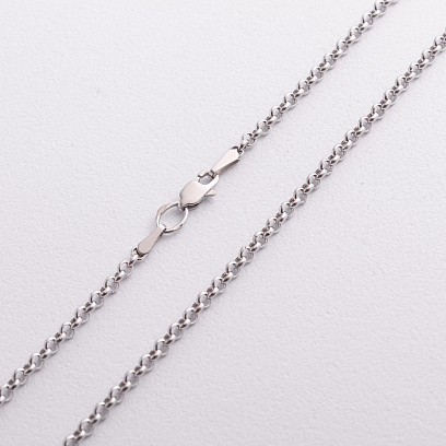 Ланцюжок Ролло в білому золоті ц00362-2