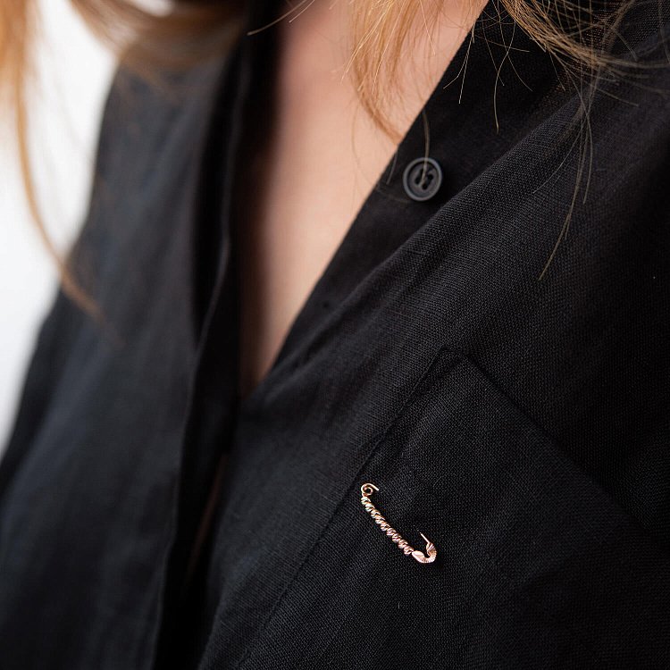 Золотая булавка "Шарики" (3.0 см) зак00309 от ювелирного магазина Оникс - 4