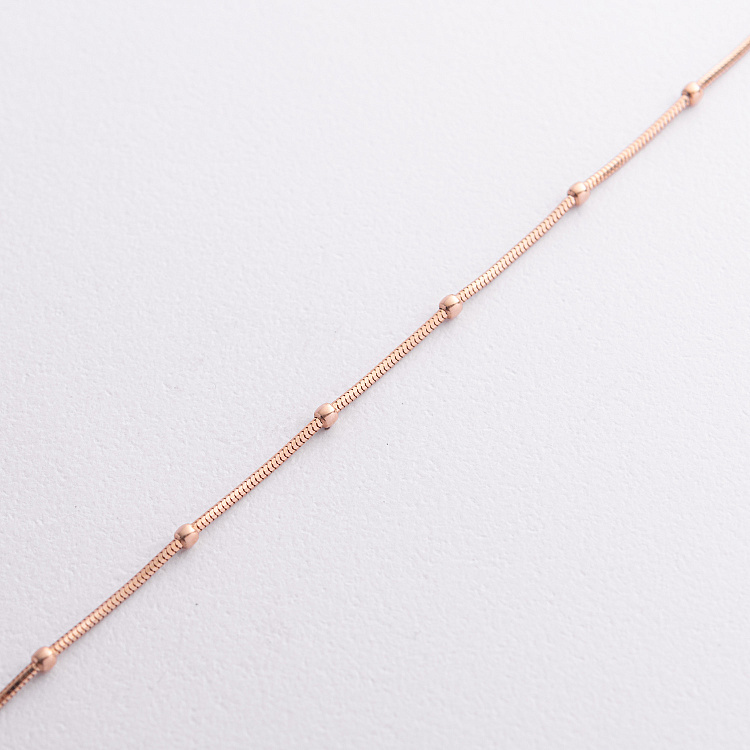 Золотий браслет "Кульки" на ногу б05332 - 1 Золотий браслет "Кульки" на ногу б05332 від ювелірного магазину Онікс - 1