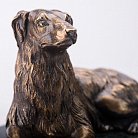 Бронзовая фигура ручной работы "Собака" на мраморной подставке сер00033 от ювелирного магазина Оникс - 2