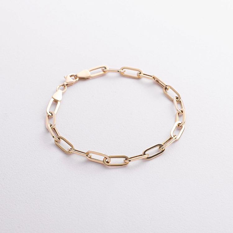 Браслет "Цепочка" в желтом золоте б05641 от ювелирного магазина Оникс