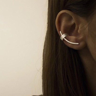 Серебряная каффа "Прикосновение" (на правое ушко) 122913 №10