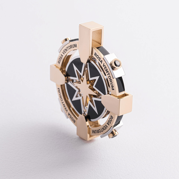 Золотий кулон "Роза Вітрів" з діамантами 144731122 від ювелірного магазину Онікс - 4