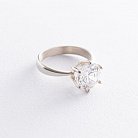 Помолвочное серебряное кольцо (фианит) 11708 от ювелирного магазина Оникс