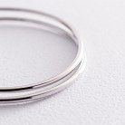 Серьги - кольца в серебре (4.1 см) 122937 от ювелирного магазина Оникс - 1