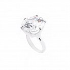 Серебряное кольцо с фианитом 11805 от ювелирного магазина Оникс