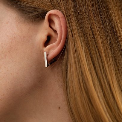 Срібні сережки "Трикут﻿ники" 902-01273 №6