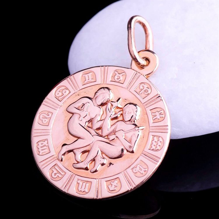 Підвіска "Знаки зодіаку - Близнюки" п00020бл від ювелірного магазину Онікс