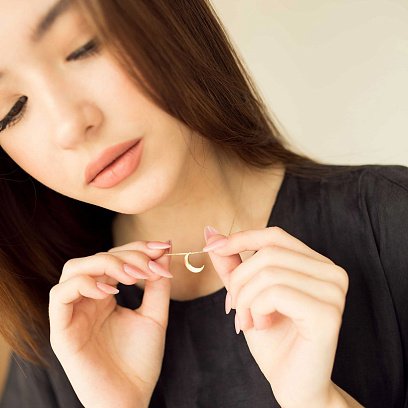 Золоте кольє "Місяць" кол01535 №2