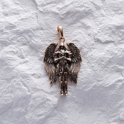 Золота підвіска "Ангел Хранитель" п03819 №3