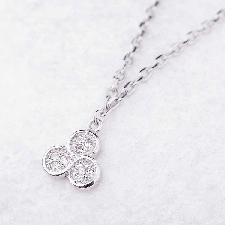 Срібний браслет на ногу з фіанітами 14931 від ювелірного магазину Онікс - 3